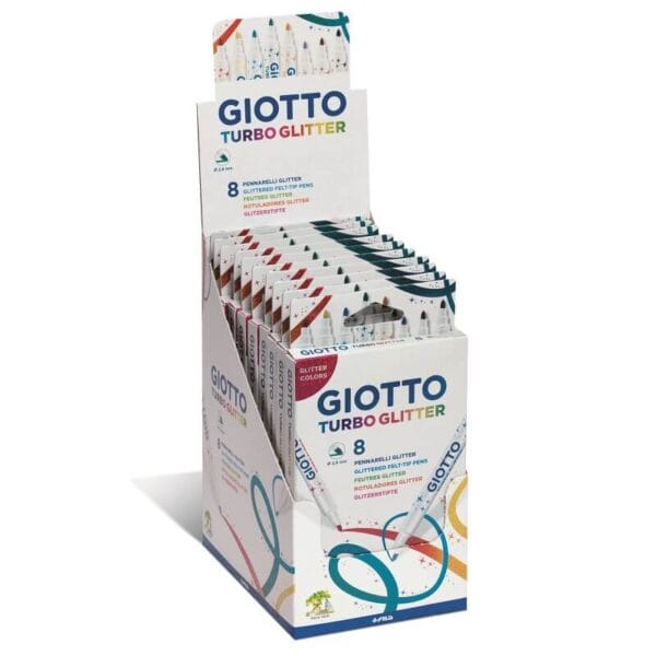 טושים עם נצנצים GIOTTO